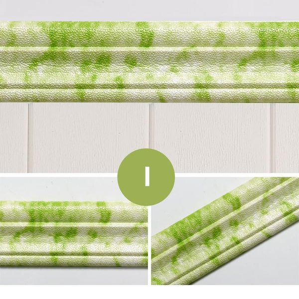 

wallpapers wall trim line skirting border 3d pattern sticker decoration self adhesive waterproof strip home bom666
