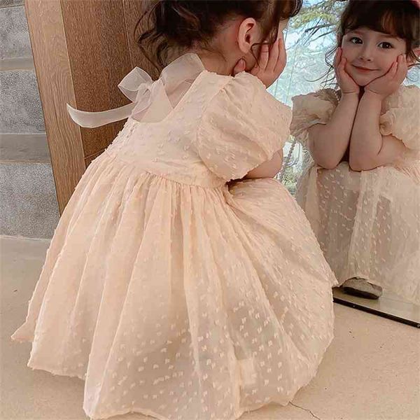 

summer arrival girls fashion princess dress kids korean design dresses children clothes 210528, Red;yellow