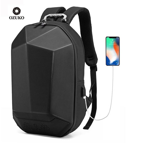 

backpack men fashion three-dimensional shaped 15.6" lapanti-theft women 3d travel school luggage bags with bluetooth speaker