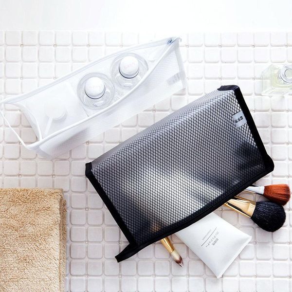 

convenient travel cosmetic bag waterproof eva material portable multifunctional zipper small capacity toiletry storage pouch bags & cases
