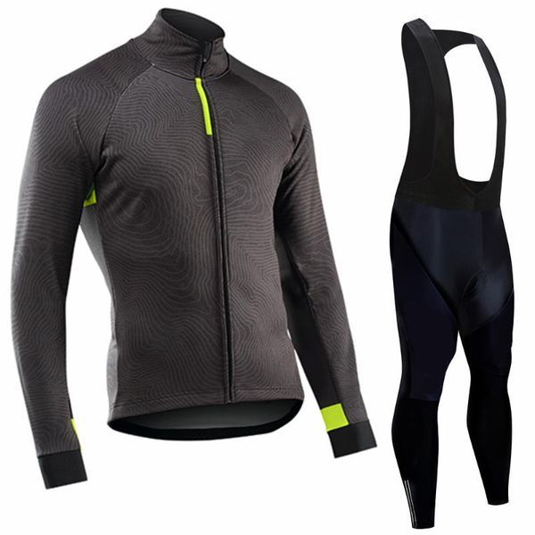 

racing sets 2021 autumn long sleeve cycling clothing set breathable bicycle wear anti-sweat mtb bike jersey ropa, Black;blue