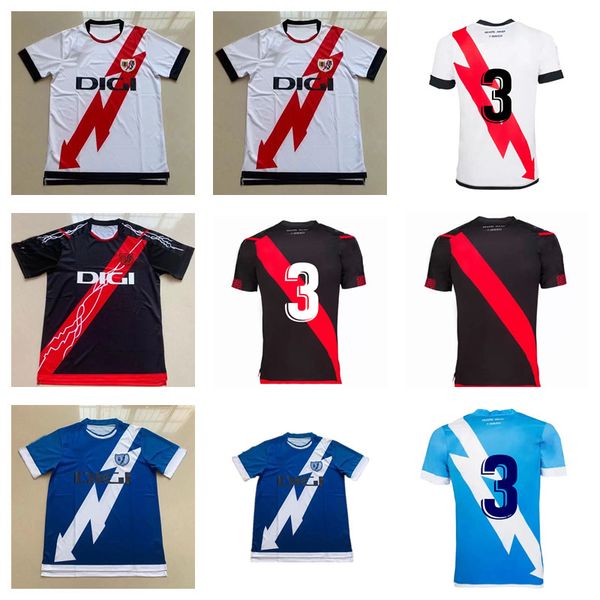 

camiseta rayo vallecano soccer jersey 2021 22 isi unai lÃ³pez home away third football shirt kit sergi guardiola fran garcÃ­a rodrigues Ã³scar, Black;yellow