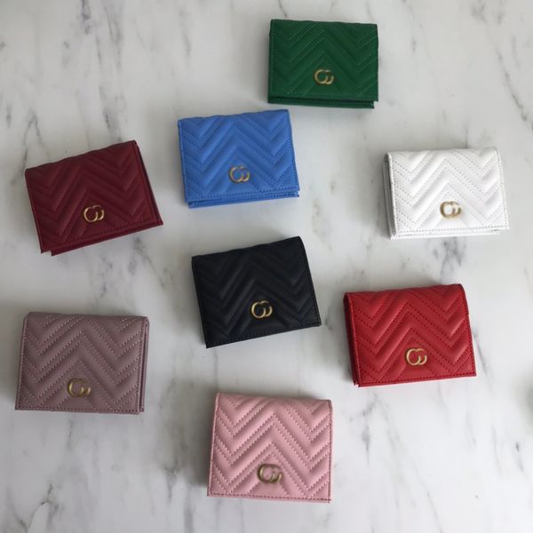 

2021 fashion designers wallets luxurys mens women leather bags classic bee tiger snake letters purses original box digram card holder 466492, Red;black