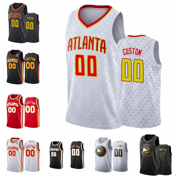 

atlanta hawks men custom white women youth icon black basketball jersey s-6xl