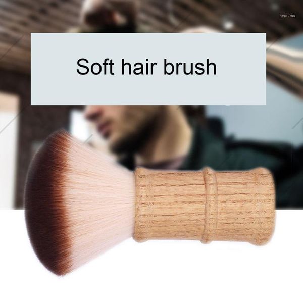

professional hair clean brush soft fiber neck face duster brushes hairdressing salon cut styling make up tools1, Silver