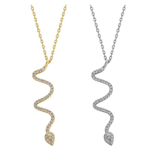 

pendant necklaces animal snake dangle women necklace minimalist style alloy trendy female birthday jewelry bijoux gift, Silver