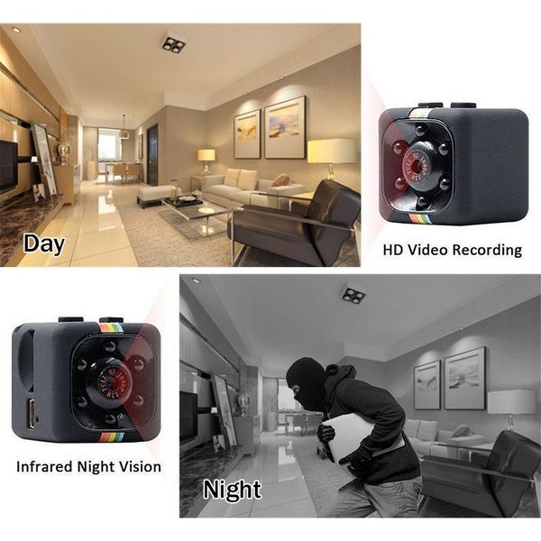 

night vision hd dvr camera mini video recorder sports monitors sq11 dv baby