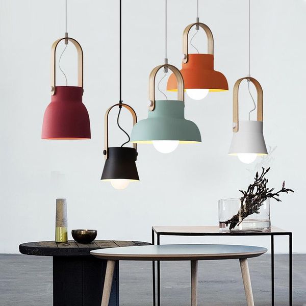 

pendant lamps nordic macarons lights fashion e27 led bulb hanging lamp modern living dining room restaurant bedroom cafe