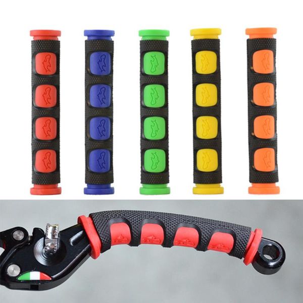 

handlebars 2pcs/pair universal motorcyle racing bicycle scooter handlebar non-slip soft sleeve handle brake grips cover lever