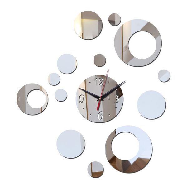 

wall clocks design brief style quartz fashion diy mirror acrylic material sticker home decor watches
