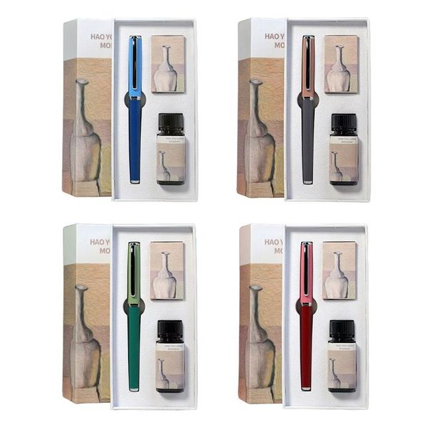

fountain pens retro morandi calligraphy pen signature w/ ink sac 20ml bottle absorber replaceable kit