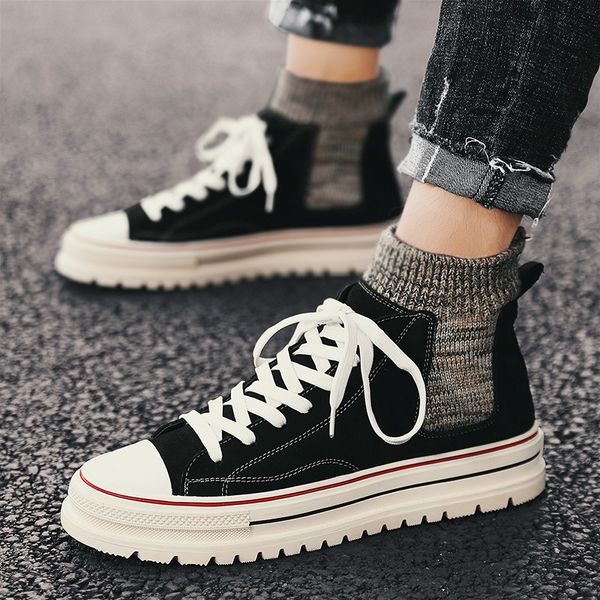 

roller shoes martin boots mens british style autumn short all-match high-mens korean tooling