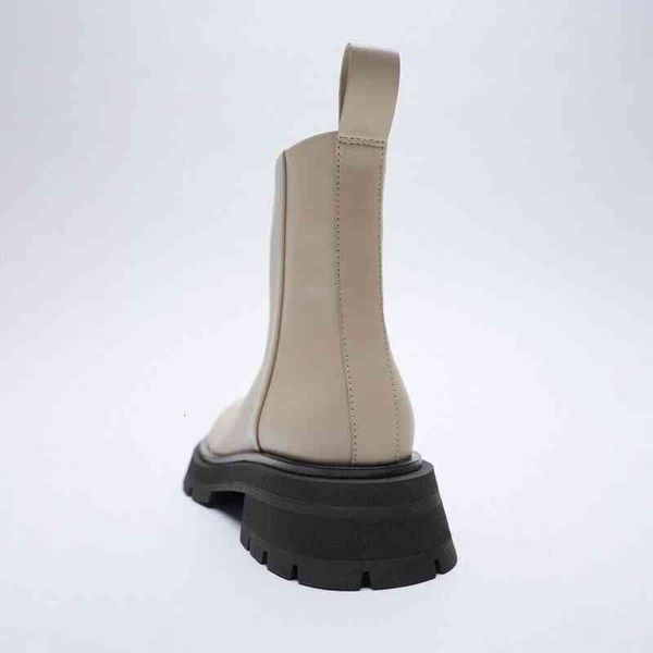 

dress shoes qutaa moda feminina tornozelo botas plataforma de couro real sapatos inverno para mulher quente pele senhora curtas za calÃ§ado 3, Black
