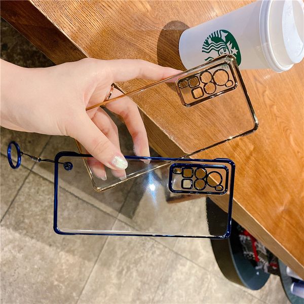 

no frame plating phone cases for iphone 12 11 pro promax x xs max 7 8 plus samsung s10 s20 note10 note20