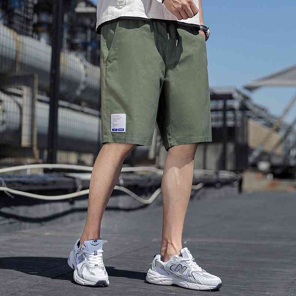 

casual shorts men's summer 2021 new loose fit sport pants plus oversized fashion overalls, White;black