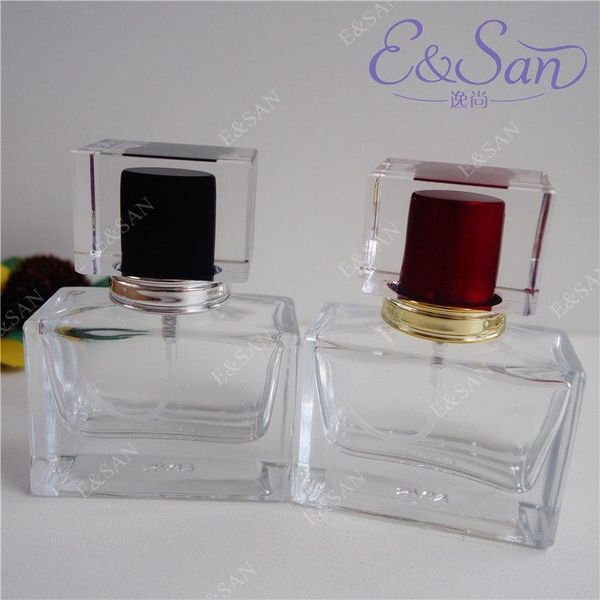 

storage bottles & jars pt176-30ml flat square transparent glass perfume spray dispensing cosmetic bottle 20pcs/lot