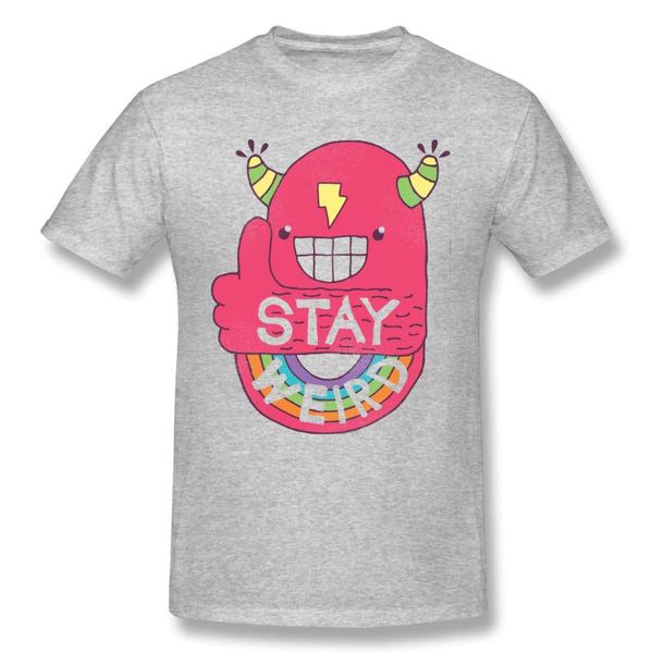 

men's t-shirts stay weird basic short sleeve t-shirt graphic funny r302 eur size, White;black