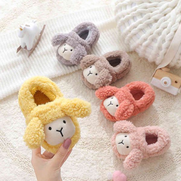 

walker toddler shoes children's cotton shoes autumn and winter 2021 boys' girls' baby home slippers small medium-sized warm c