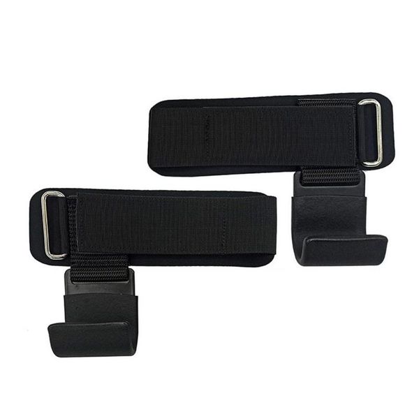 

wrist support 1pair fitness hook super stable designed training equipment pull-ups power lifting grips padded accessories, Black;red