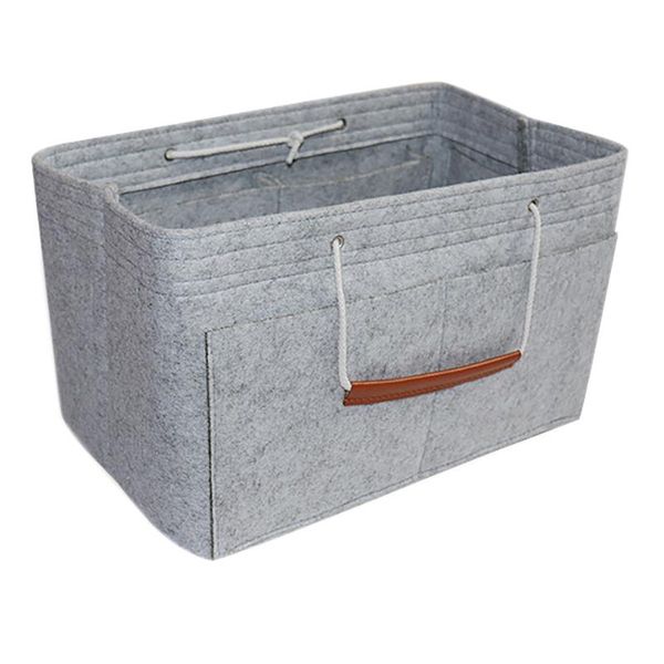 

jewelry pouches, bags make up organizer felt insert bag for handbag travel inner purse girl portable cosmetic storage diaper caddy, Pink;blue