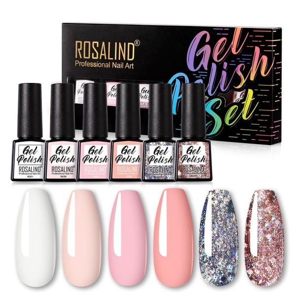 

nail gel polish set 7ml plant lacquer 6 pcs/kit varnish glue art designs beauty salons, Red;pink