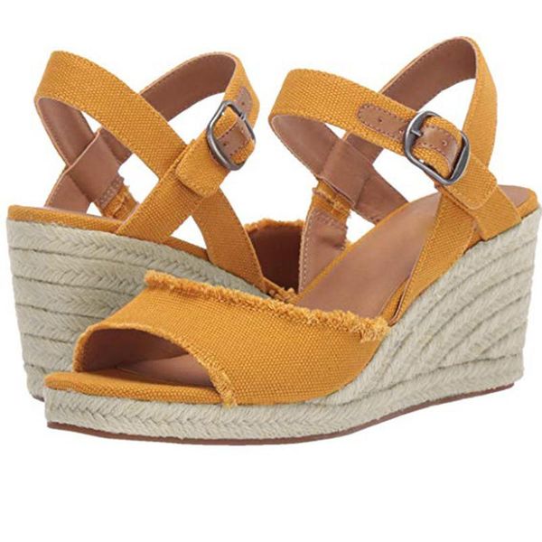 

shoes woman women fashion sandals comfortable wedges open toe adjustable ankle roman shoe sandal zapatos de mujer#g20, Black