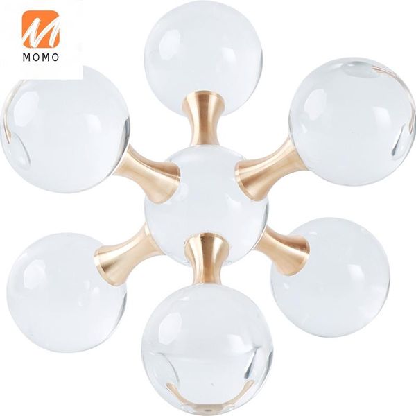 

modern minimalist creative molecular ball crystal ornaments home sample room living study desksoft durable storage bottles & jars