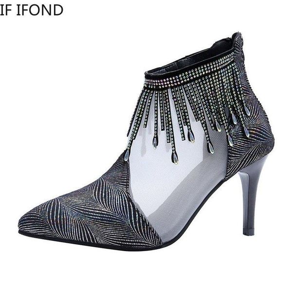 

dress shoes if ifond vintage women lace up sandal chunky high heels female casual fashion woman sandalias ankle boots black mujer 2021