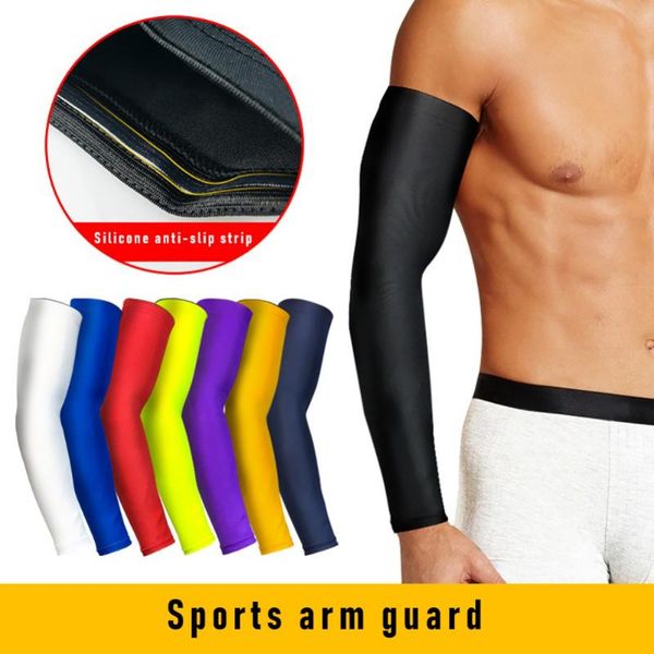 

elbow & knee pads professional arm guard breathable and sweat-wicking sports basketball volleyball sleeves armband sport, Black;gray