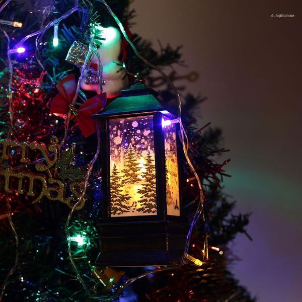 

christmas decorations street lamp flame light beautiful plastic hanging creative1