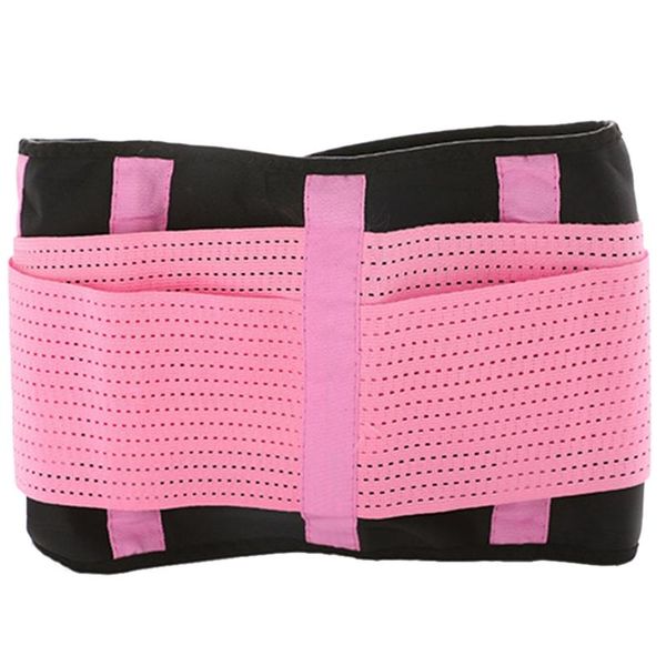 

adjustable slimming belt belly trainer waist support fitness sports protector pink waistband xxl, Black;gray