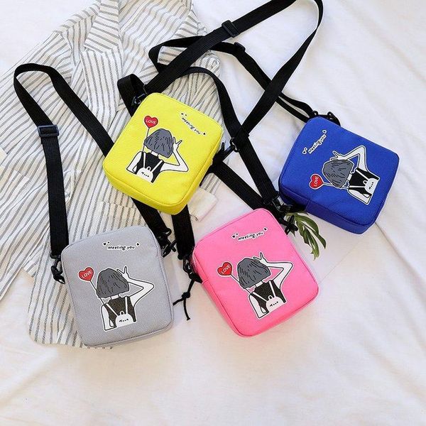 

cross body designer bag canvas small shoulder messenger fashion flow student college wind bungee female