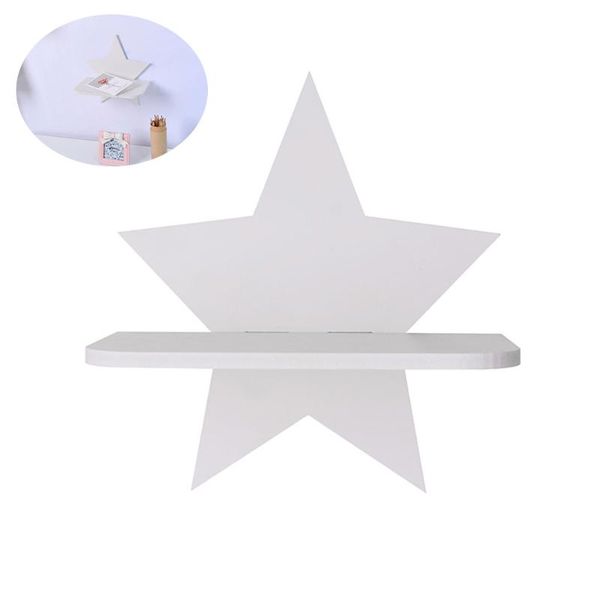 

other home decor star shape wooden wall shelf wood pentagram hanging clapboard storage rack bedroom living room organizer