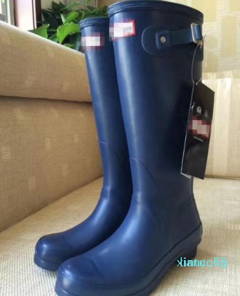 

rubber rainboots rain boots for women british classic waterproof rainboots ladies wellies wellington matte boot rain boots, Black