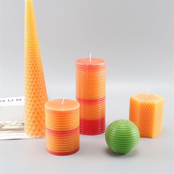 

home use hexagon candle mold honeycomb shapes making kit moldes para velas craft tools