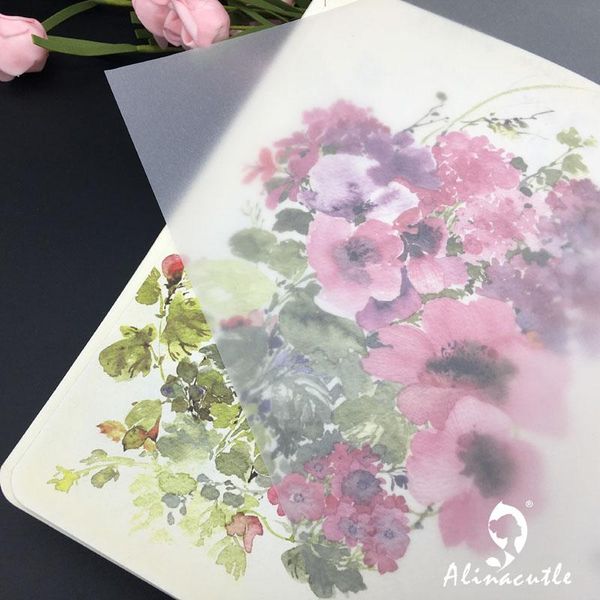 

gift wrap 20pcs a4 vellum paper acetate pack design scrapbooking handmade craft background alinacraft