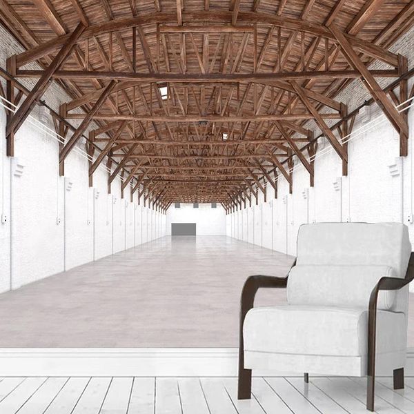 

wallpapers custom large mural 3d stereoscopic wallpaper abstract creative space factory warehouse pattern wall painting decorative po