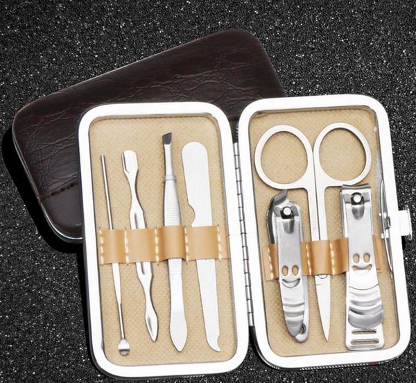 

nail art kits by dhl or ems 50sets 7pcs/set clipper kit care set pedicure scissor tweezer knife ear pick utility manicure tools