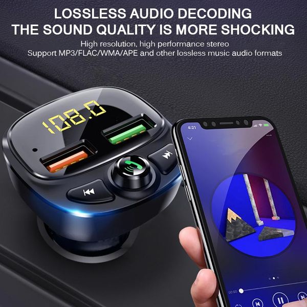 

& mp4 players car bluetooth mp3 player with u disk& tf card music displaying kit 2 usb ports charger adapter digital screen