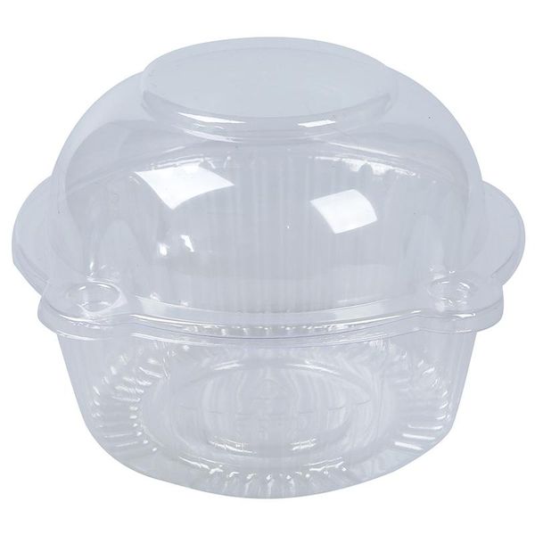 

baking & pastry tools 50 x single plastic clear cupcake holder / cake container dome muffin carrier