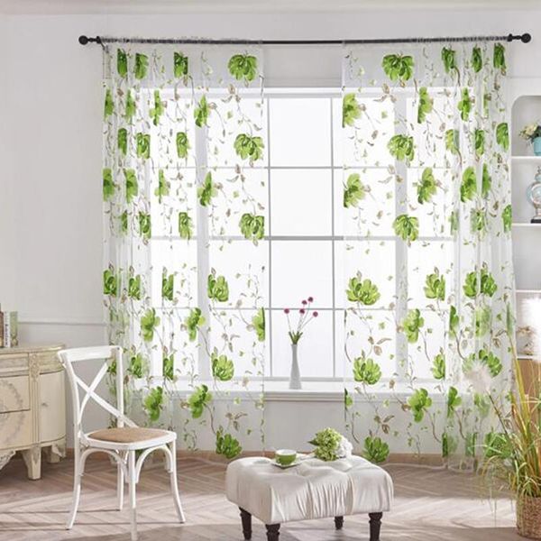 

200*100cm tulle curtains for the kitchen living room solid sheer european and american style window curtain & drapes