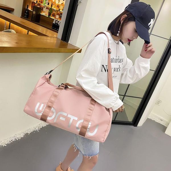 

outdoor bags fitness travel bag women dry and wet separation yoga portable shoulder crossbody large capacity duffle xa751y