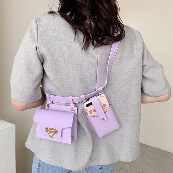 

women pu leather waist fanny pack belt bag travel hip bum chest phone pouch x7ya bags