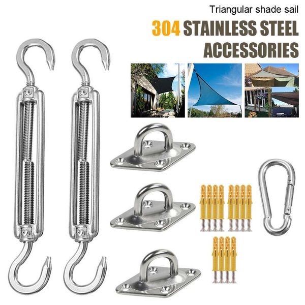 

tents and shelters shade sail hardware kit stainless steel sun for triangle/rectangle installation tent accessories