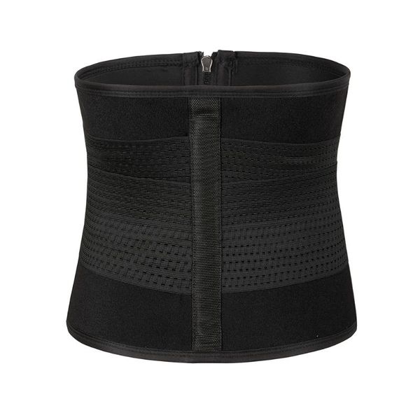 

waist support women adjustable back trainer trimmer belt sweat utility girdle for sport gym fitness tummy slimming belts, Black;gray