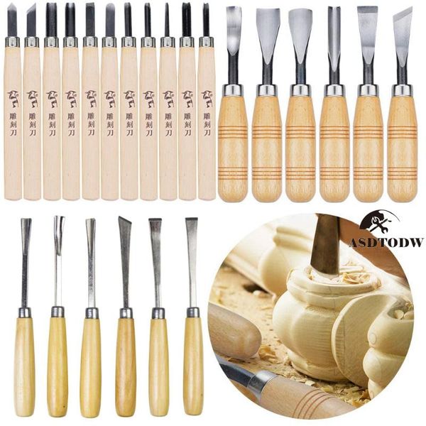 

professional hand tool sets 6/12/24pc chisel woodworking knives set wood carving