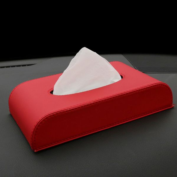 

leather car tissue box holder universal seat tissue box