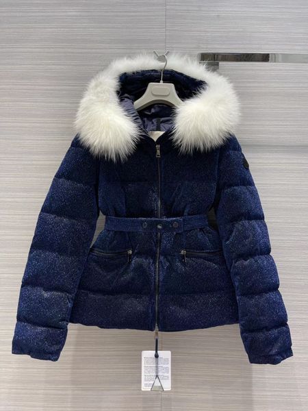 

milan runway down & parkas 2021 winter hooded panelled women's coats designer brand same style outerwear 1031-5, Black