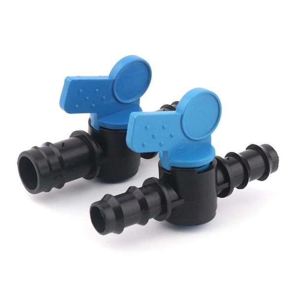 

watering equipments 2pcs hi-quality 16 20 irrigation pe pipe ball valve gardening greenhouse system water tube joints socket switch