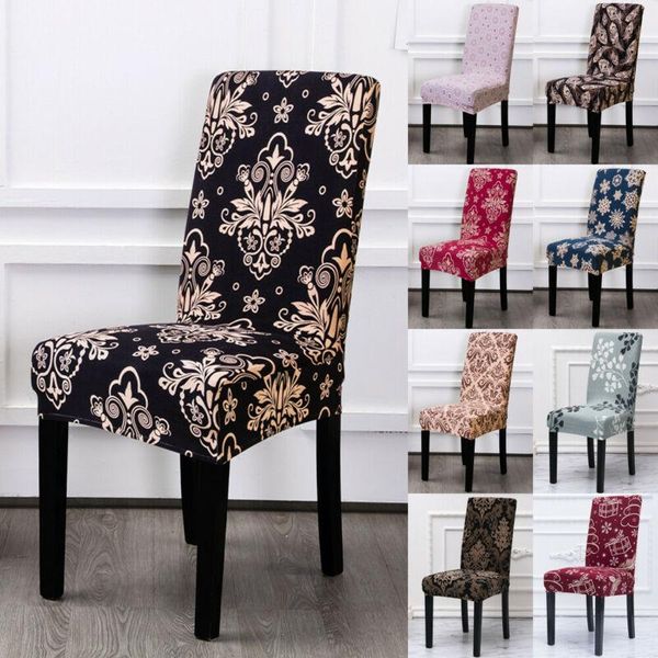

chair covers retro stretch spandex removable slipcovers seat cover dining decor
